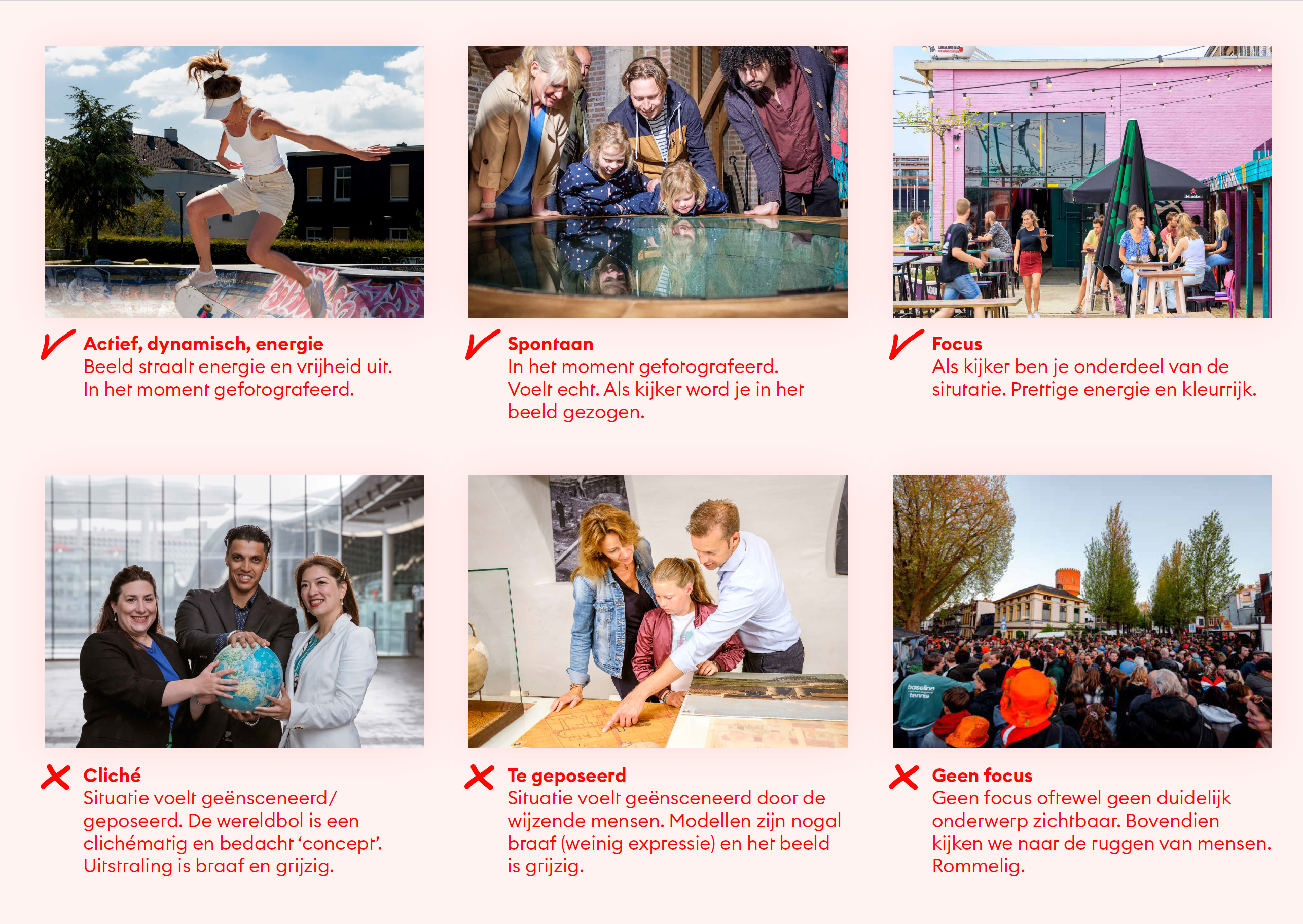 Richtlijnen fotografie - Do's and don'ts actief.