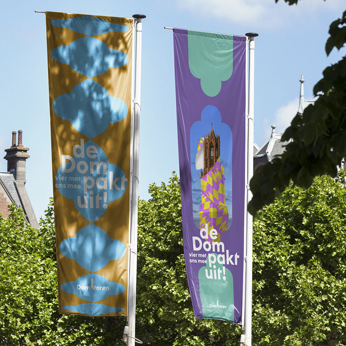 Vlaggen "de Dom pakt uit". 