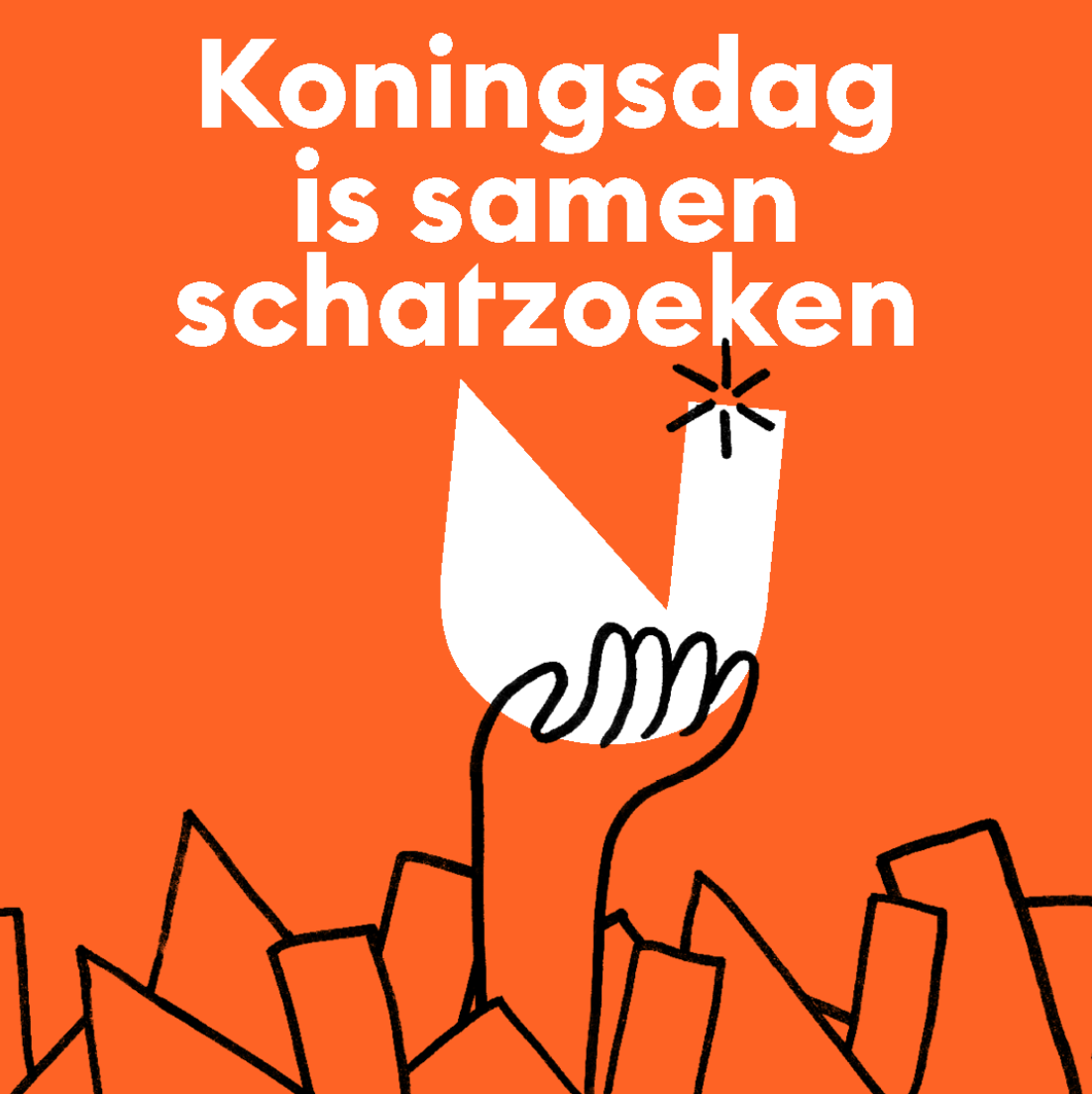 Foto van een laptop, telefoon tablet en desktop waarbij de website koningsdaginutrecht.nl te zien is.