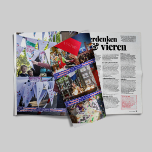 UITagenda Utrecht magazine mei 2026 met twee pagina's over Utrecht laat Vrijheid leven.