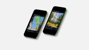 Twee telefoons met een mock-up van Utrecht City of Literature.