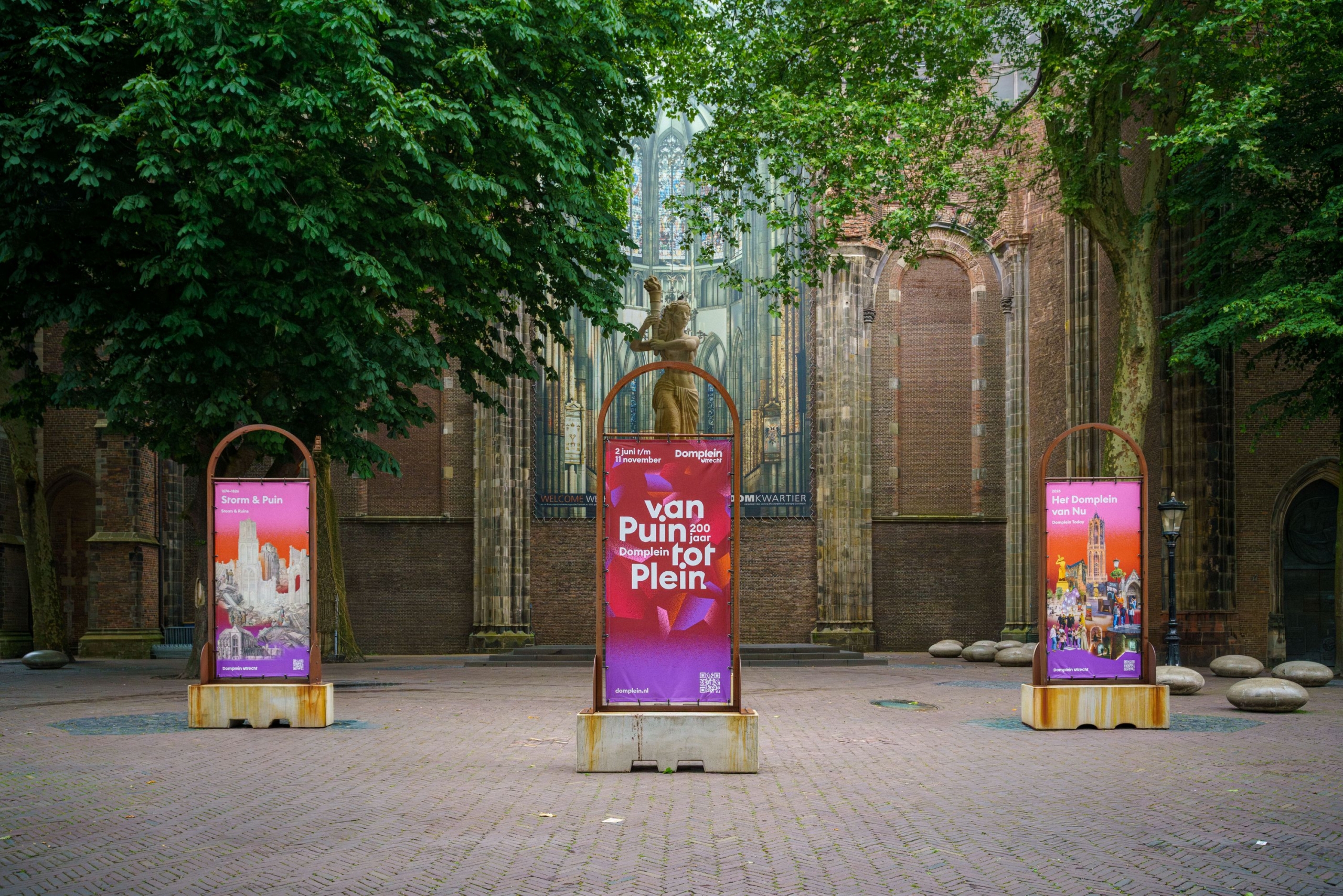 Foto van Domplein opening van Puin tot Plein.