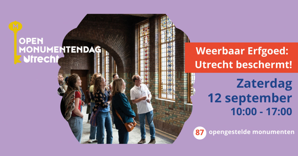 Banner van Open Monumentendag Utrecht.